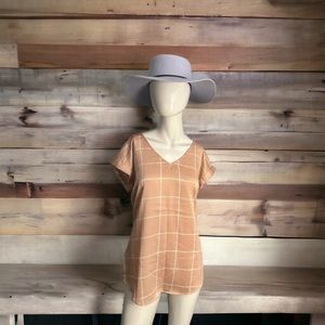 Express V-Neck Gramercy T-shirt Windowpane